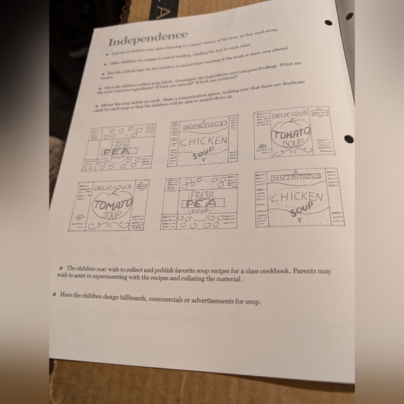 NIB Vintage Chicken soup with rice Scholastic book & review. EP126 - Picture 14 of 16